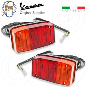 COPPIA FANALI STOP POSTERIORI DESTRO / SINISTRO PIAGGIO APE P 501 190 1978-1996 - Imagen 1 de 5