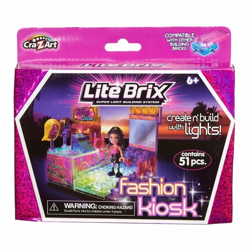 Lite Brix - Perücke Fashion Kiosk - 51 Teile - NEU