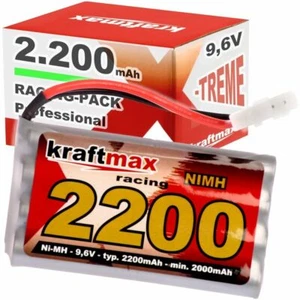 Kraftmax Akkupack für 2200mAh NiMH Racing-Pack RC-Akku mit Tamiya-Stecker 9,6V - Bild 1 von 1