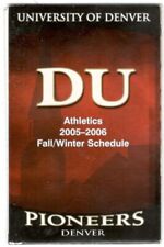 2005-06 University Of Denver Pioneers College Hockey Basketball Schedule !!!