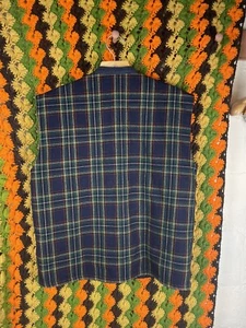 Vintage Dunlop Reversible Plaid Vest Size Large - Picture 1 of 9