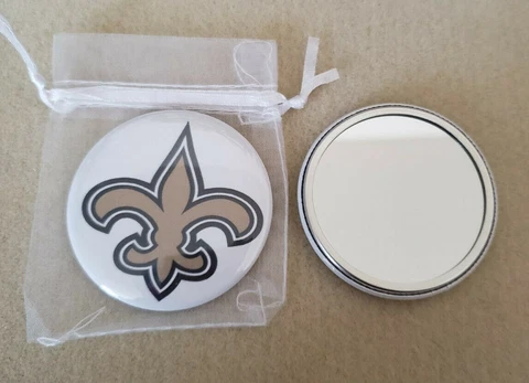 Pocket Purse Mirror New Orleans Saints Cover