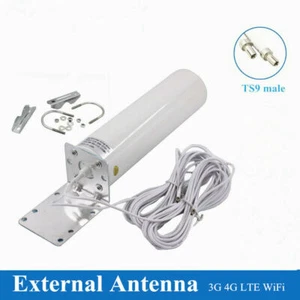 Antenna booster segnale parete per esterno doppio filo TS9 maschio 3G 4G LTE BN - Picture 1 of 6