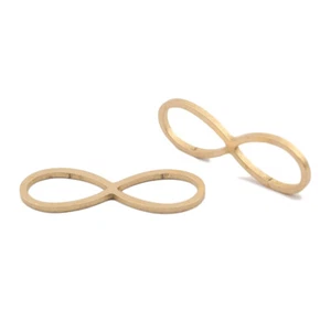20X Latón Crudo Símbolos Infinitos Dijes Conectores Cadena Gargantilla Eslabón para Joyería - Imagen 1 de 11