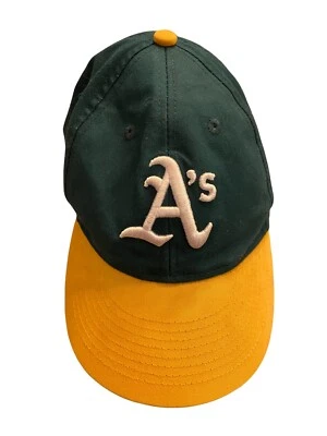 Oakland A's Youth Boys Green and Yellow Adjustable Baseball Hat By OC Sports  - Image 1 of 4