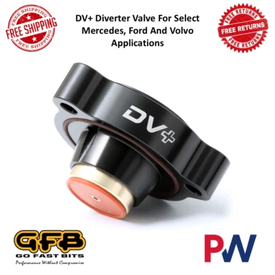 Go Fast Bits DV Plus Diverter Valve Black For Mercedes, Ford, Infiniti And Volvo - Image 1 of 4