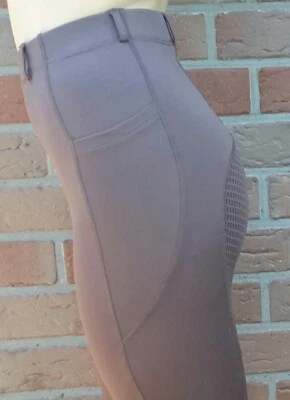 APM-TEC Horse pantaloni equitazione leggings completi silicone taglia M/36 marrone