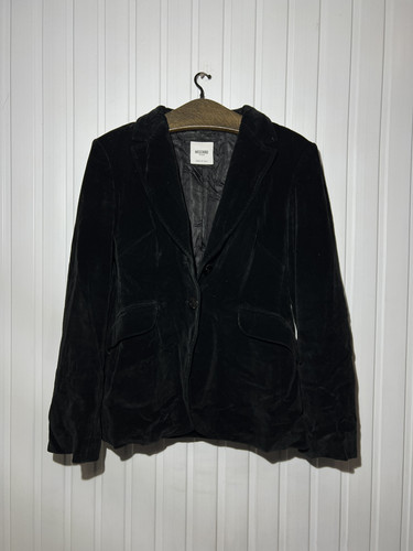 Moschino jeans blazer nero velluto 2 bottoni