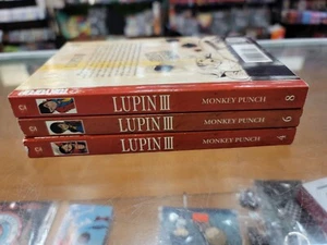Lupin the 3rd Third III Manga Lot - 4, 6, and 8 English  Monkey Punch - Picture 1 of 3