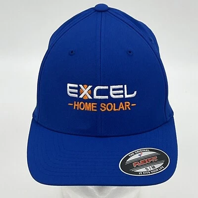 Excel Home 太阳能帽 - Yupoong FlexFit S/M 中号棒球帽 二手状况完好 — 第 1/4 张图片