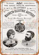 Metal Sign - 1889 Magneto Electric Battery Healing Necklace -- Vintage Look