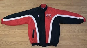 VINTAGE CHICAGO BULLS STARTERJACKE AUTHENTISCH NBA JORDAN PIPPEN RODMAN *lesen* - Bild 1 von 12