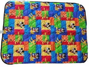 Trapuntino trapuntato coperta culla Topolino e Plutone Disney vintage anni 90 - Foto 1 di 5