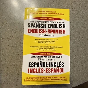 The Univ of Chicago Spanish-English English-Spanish Dictionary - Student Edition - Picture 1 of 2