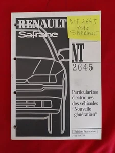 Manuel Reparation Renault SAFRANE NT 2645 particularites électriques Véhicules - Photo 1/8