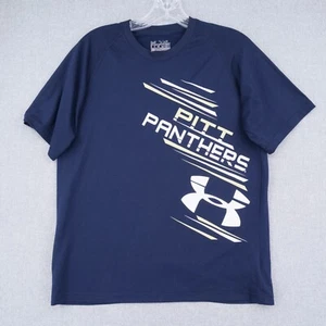 Under armour T-Shirt YXL Youth Extra Large Loose Fit Blue Short Sleeve Logo - Picture 1 of 10