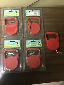 Lote de 5 cuerdas de plomo extensibles con correa para mascotas de 9 pies de largo. T28 - Imagen 1 de 2