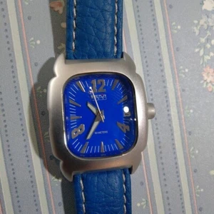 Sector Orologio Alluminio Blu Cinturino Pelle Azzurro No Limits Raro Collezione - Foto 1 di 17