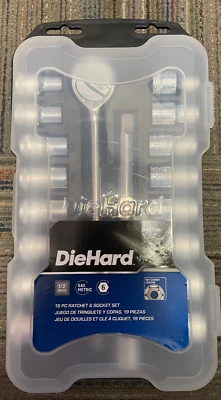 DieHard 19pc Ratchet & Socket Set 1/2" Drive - DH50106 - Image 1 of 3