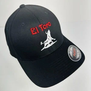 El Toro / The Bull Cap Black Flex fit The Original Large / Extra Large NWOT - Picture 1 of 9