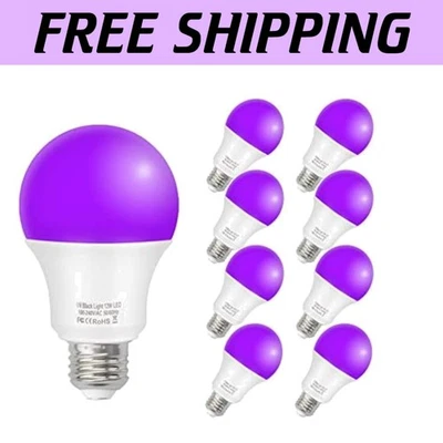 12W E26 UV Black Light Bulbs for Enchanting Glow Parties - 50,000 Hour Lifespan - Image 1 of 4