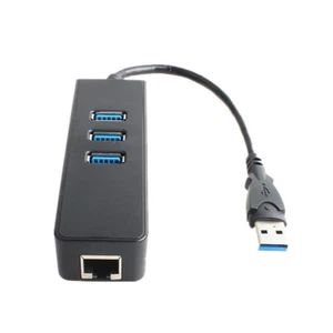 USB 3.0-Hub 10/1000 Mbps Gigabit-Ethernet-Adapter USB bis RJ45 - Bild 1 von 12
