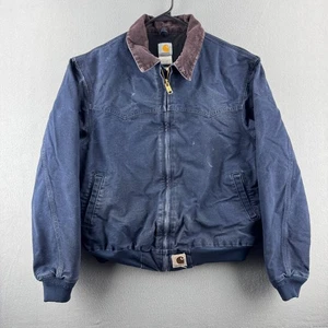 Vintage Carhartt Jacke Herren XL Blau Duck Canvas Santa Fe J14 Workwear Thermo - Bild 1 von 20