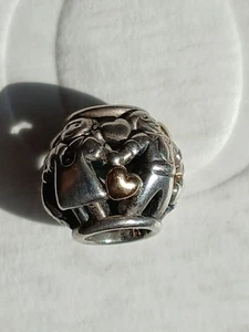 Original Pandora Element, bicolor, mit 585er Gold, retired, Familie, Kugel - Bild 1 von 12