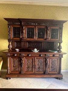 Splendida Sala Da Pranzo Inizi 900 Stile Neo Rinascimentale - Foto 1 di 11