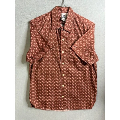 Kennington California Button Up Men's Large Floral Paisley Print Short Sleeve - Image 1 of 4