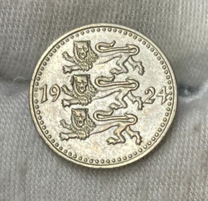 1924 Estonia One Mark Coin High Grade - Picture 1 of 4