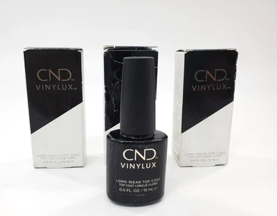 3X Capa Superior CND VINYLUX Larga Duración 15 ml/.5 oz - Larga Duración, Secado Rápido Foto 1 de 4