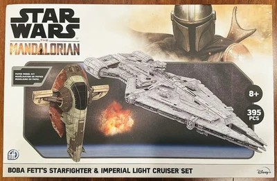 StarWars Mandalorian Boba Fett Starfighter Imperial Light Cruiser 3D Paper Model - Image 1 of 4