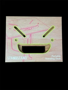 Standstand Mouse Bamboo Portable Standing Desk IN-BOX Luke Leafgren - Afbeelding 1 van 3