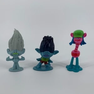Menge 3 Dreamworks Animation Miniatur Troll Figur Puppen - Bild 1 von 6