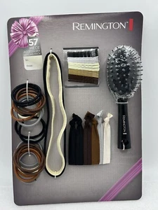 REMINGTON 57 Piece Hair Accessory Styling Pack Gift Set -Brush Ponytail Headband - Picture 1 of 4