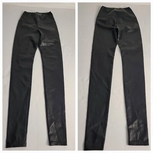 Wilfred Free Aritzia Leggings Imitación Cuero Mujer XS Tiro Alto Negro Vegano Pantalones - Imagen 1 de 8