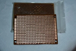 5 PIECE LOT, NEW Bakelite 7X5cm 18row/24col, PCB Prototype Circuit Board. - Picture 1 of 5