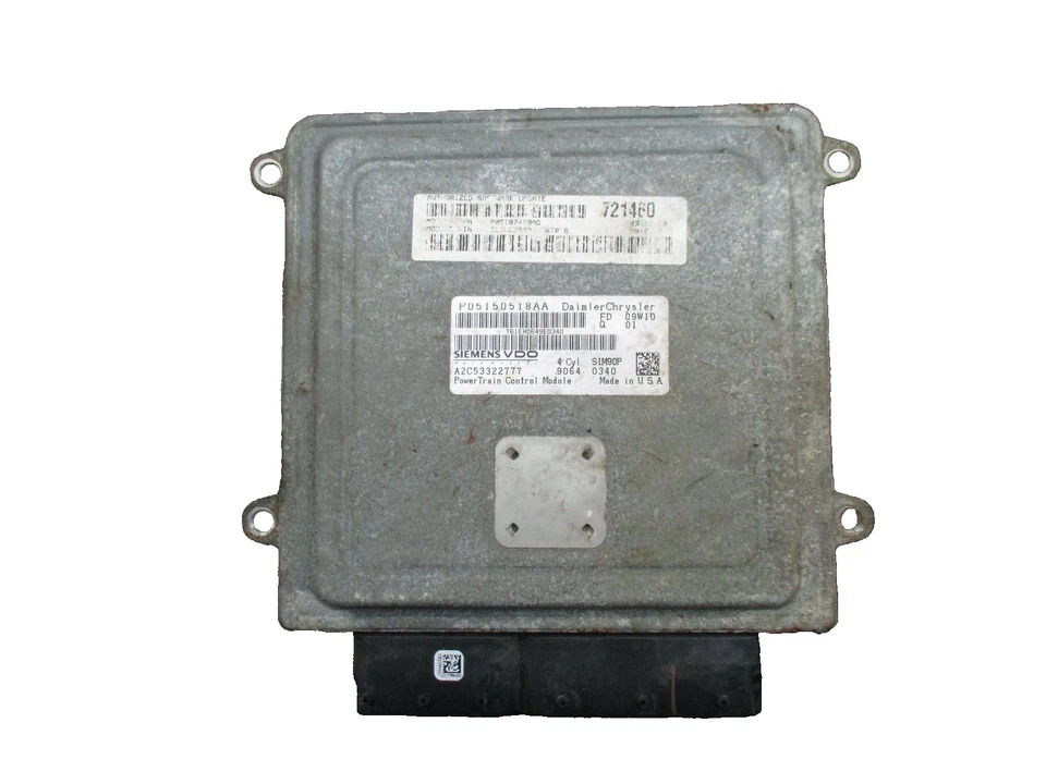 Dodge Avenger Chrysler Sebring 2009 ordenador motor ECM (A16) 05187409ad Foto 1 de 1