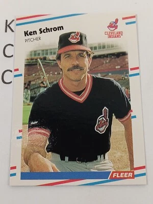1988 Fleer MLB #614 Ken Schrom Cleveland Indians - Image 1 of 2