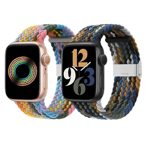 Cinturino Intrecciato per Apple Watch Series 9, 8, 7, 6, 5, 4, 3, 2, 1, SE - Foto 1 di 19
