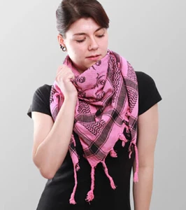 PALI TUCH Totenkopf Pirate pink schwarz - Picture 1 of 1