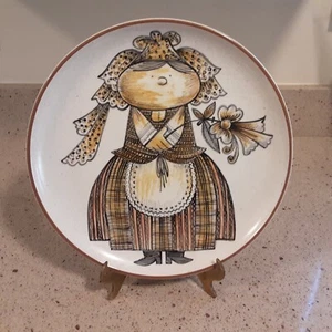 1979 Handpainted by Polish Artist Danuta Dybowska - Metlox Plate 10.25" - Picture 1 of 6