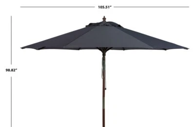 SOMBRILLA DE MADERA SAFAVIEH BETHANY 9 FT, precio reducido 2172737174 PAT8009B Foto 1 de 4