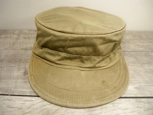 Vintage US Army Vietnam War Guardsman Stand Up 9 Oz Sateen Hat Cap Sz 7 1/4 - Picture 1 of 7
