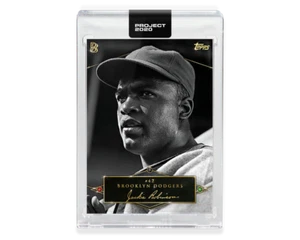 2020 TOPPS PROJECT 2020 #377 JACKIE ROBINSON - BY BEN BALLER - Picture 1 of 2