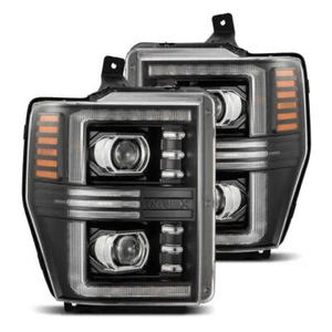 Faros proyectores halógenos negros Alpharex para Ford Super Duty Excursion 08-10 - Imagen 1 de 8