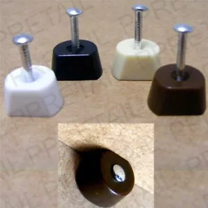 20 NAIL IN SHELF SUPPORTS Strong Knock In Shelving Unit Bracket Holder Stud Pegs - Picture 1 of 5