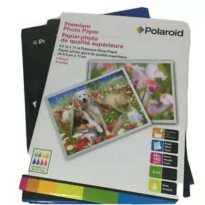Lot Of Three Packs Of Polaroid Premium Gloss Photo Paper 8.5 x 11'' 24 Total New - Picture 1 of 5