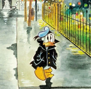 Donald Duck Enjoying a Christmas Stroll - Tony Fernandez - Exclusive Edition - Picture 1 of 4